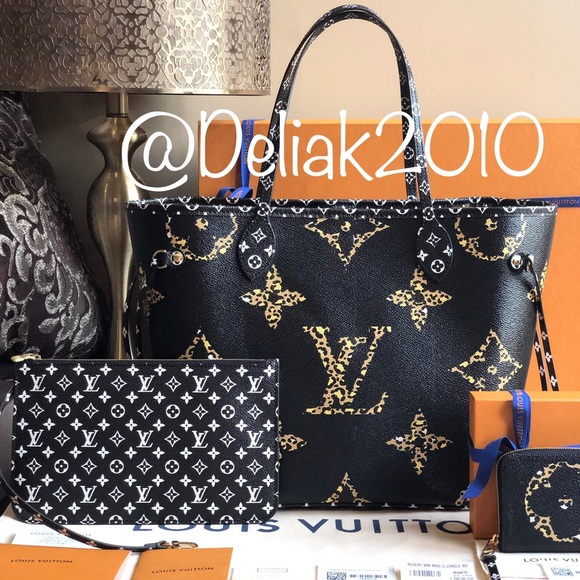 SOLD! Louis Vuitton Giant Jungle Neverfull Black - Picture 2 of 8